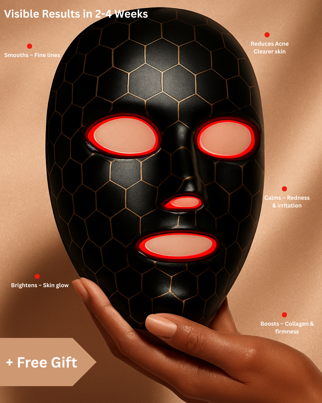 LumiDerma Pro™ — 850nm Near-Infrared LED Therapy Mask